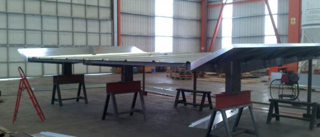 SIRVE 1, EN FASE DE FABRICACIÓN Y MONTAJE.